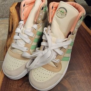 Adidas Kids size 13 "The Child" high tops